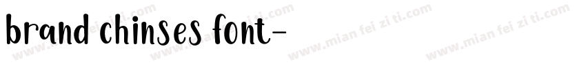brand chinses font字体转换